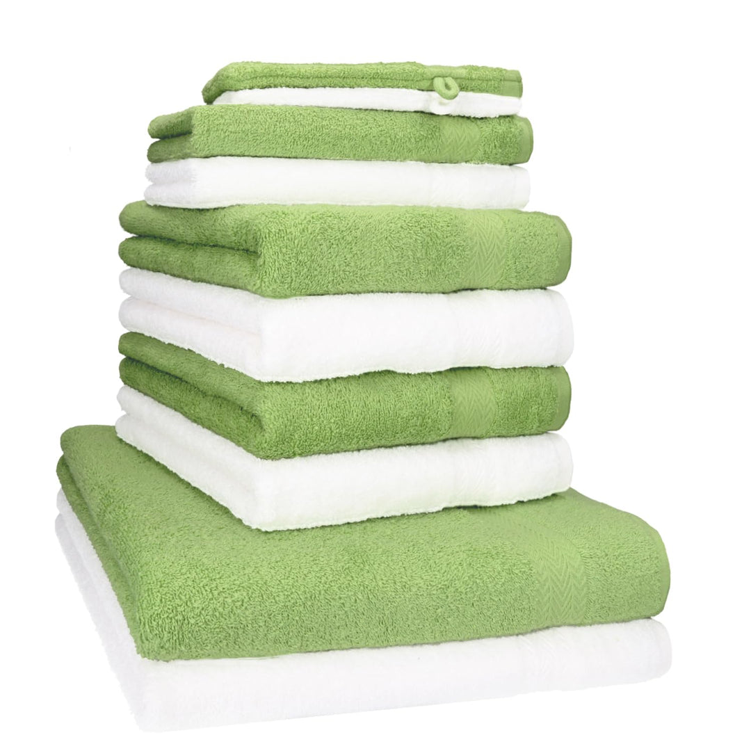 Betz 10-TLG. Handtuch-Set Premium 100% Baumwolle 2 Duschtücher 4 Handtücher 2 Gästetücher 2 Waschhan