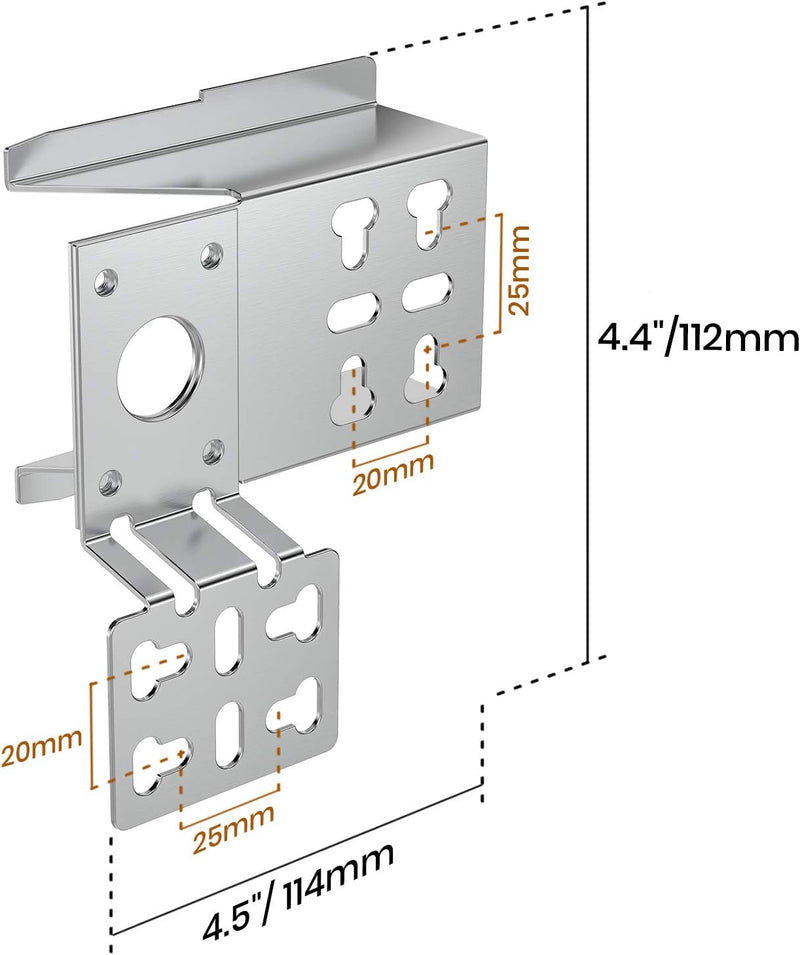 Onlyfire BRK-6012 Universal Grillspiess Set Drehspiess Ersatz Rotisserie Kit 114cm Lange, 12x12mm Se