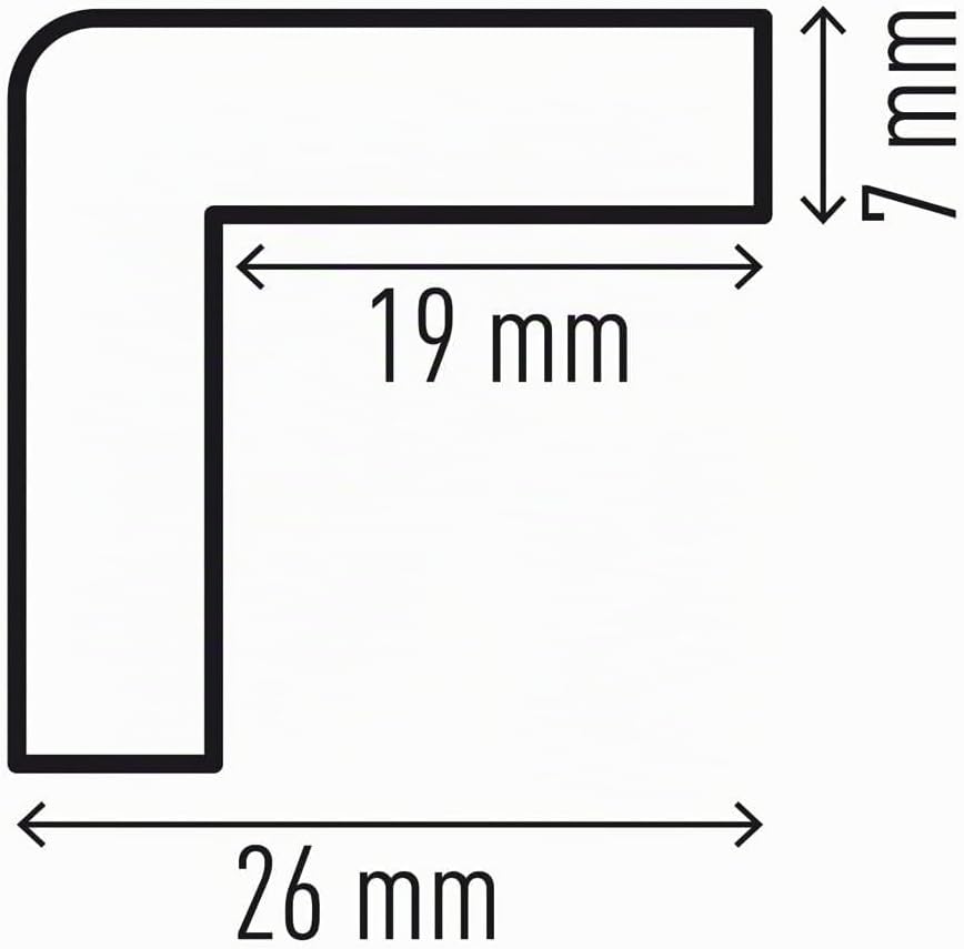 Durable Eckschutzprofil C19, selbstklebend, 1 m, Packung à 5 Stück, gelb/schwarz, 1101130 je Klebefl
