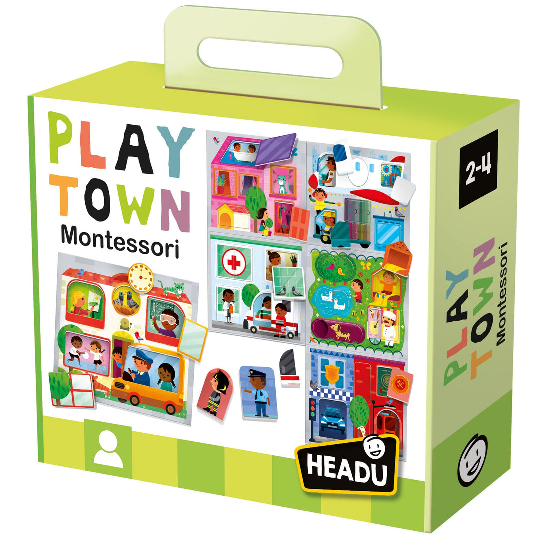 Headu MU23615 Baby Play Town Montessori Pädagogische Spiele, Mehrfarbig, S