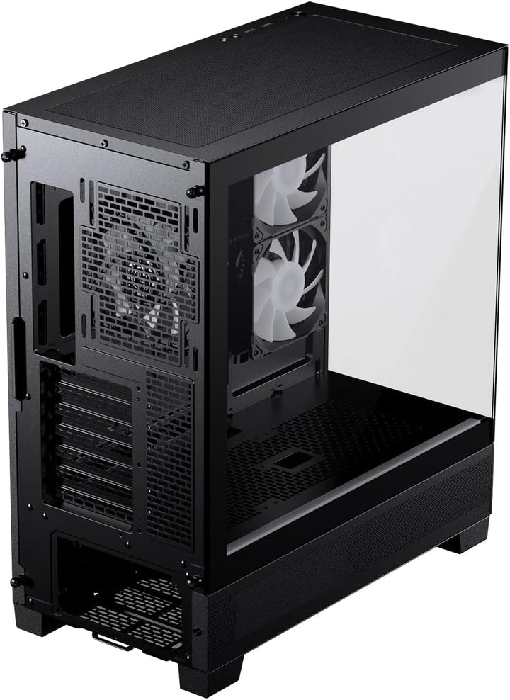 Phanteks 523 XT View Computergehäuse/Spielschrank – Schwarz | 3 x 120 mm ARGB-Lüfter vorinstalliert