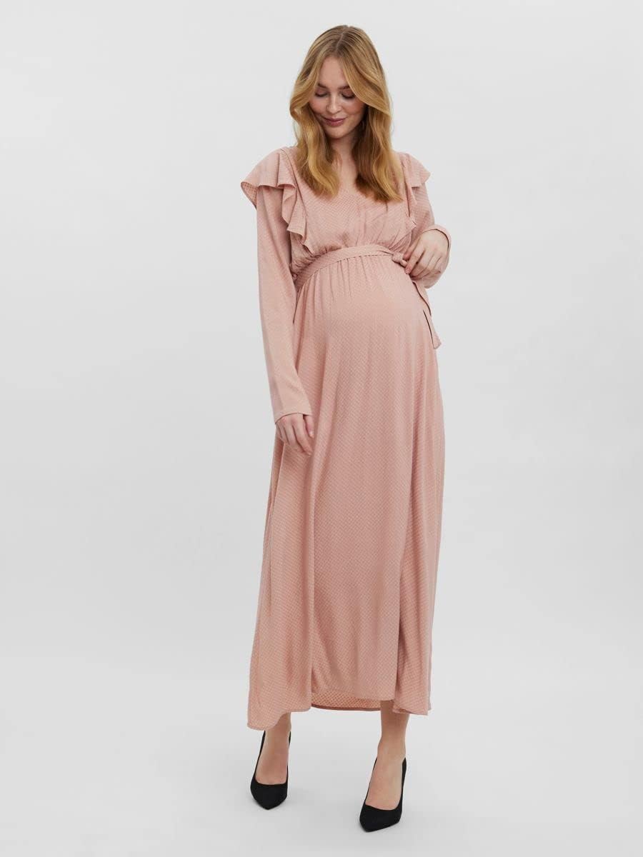 MAMALICIOUS Damen Midikleid M Misty Rose, M Misty Rose