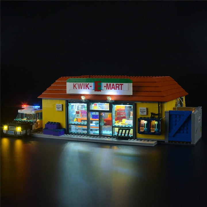 GEAMENT LED Licht-Set Kompatibel mit Lego Simpsons (The Kwik-E-Mart) - Beleuchtungsset für The Simps