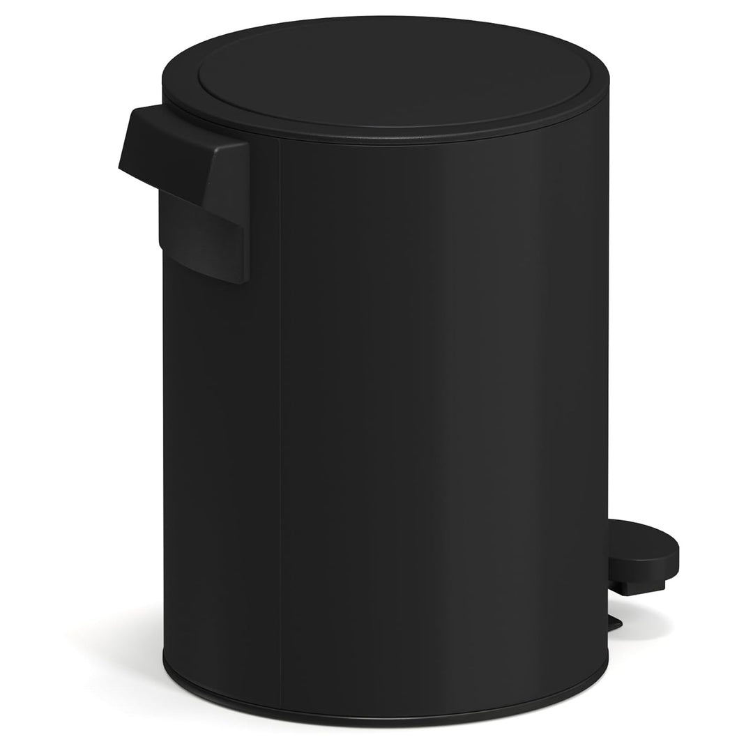 3 Liter Treteimer Edelstahl matt Softclose Klappdeckel leise schliessend Inneneimer Mülleimer Abfall