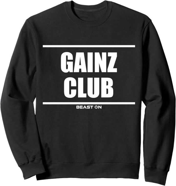 Gainz Club Bodybuilding Gains Training Gym Fitness Workout Sweatshirt