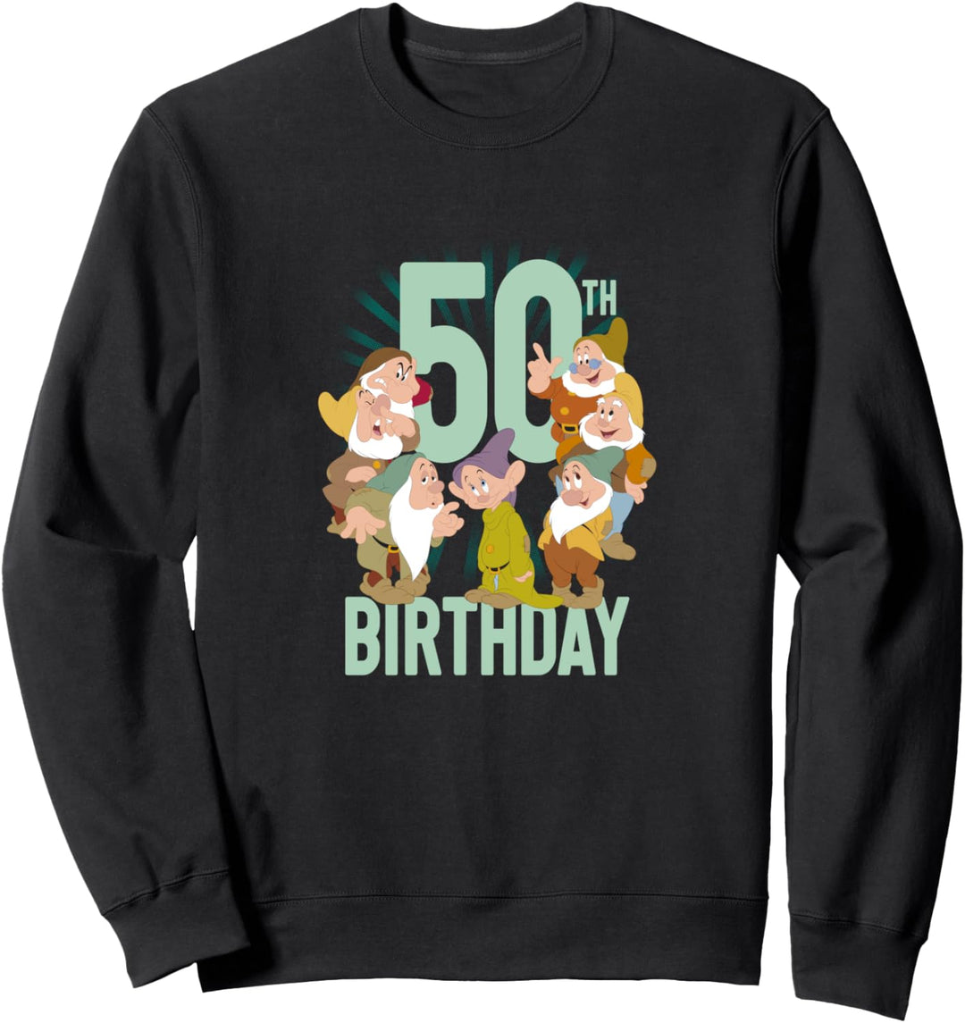 Disney Snow White Dwarfs Group Shot 50th Birthday Sweatshirt