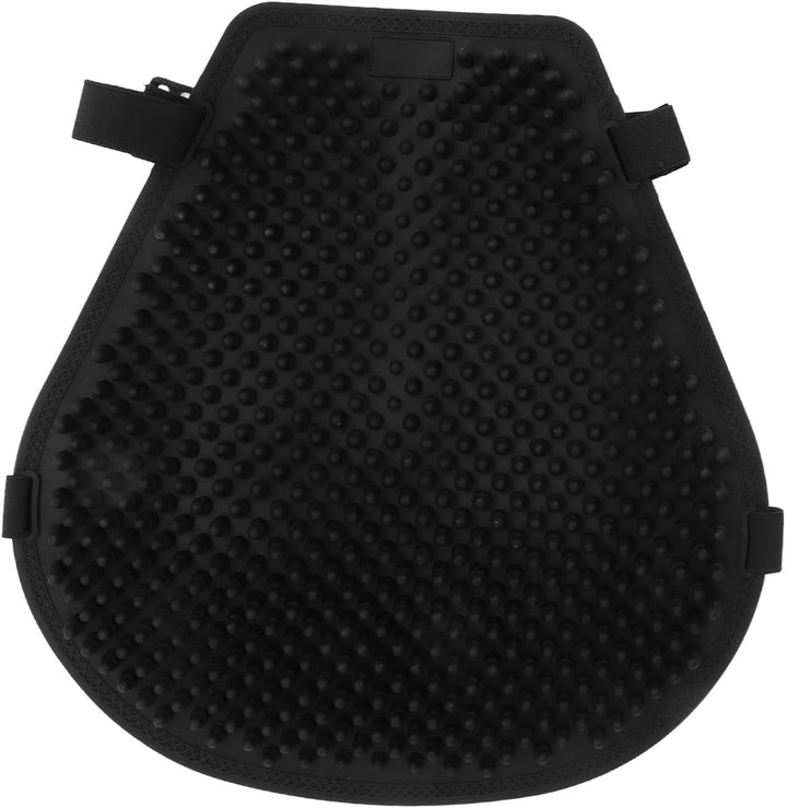 Motorrad-Gel-Sitzkissen, Universelle Abkühlung, Stossdämpfung, Druckentlastung, Schwarzer Sitzbezug