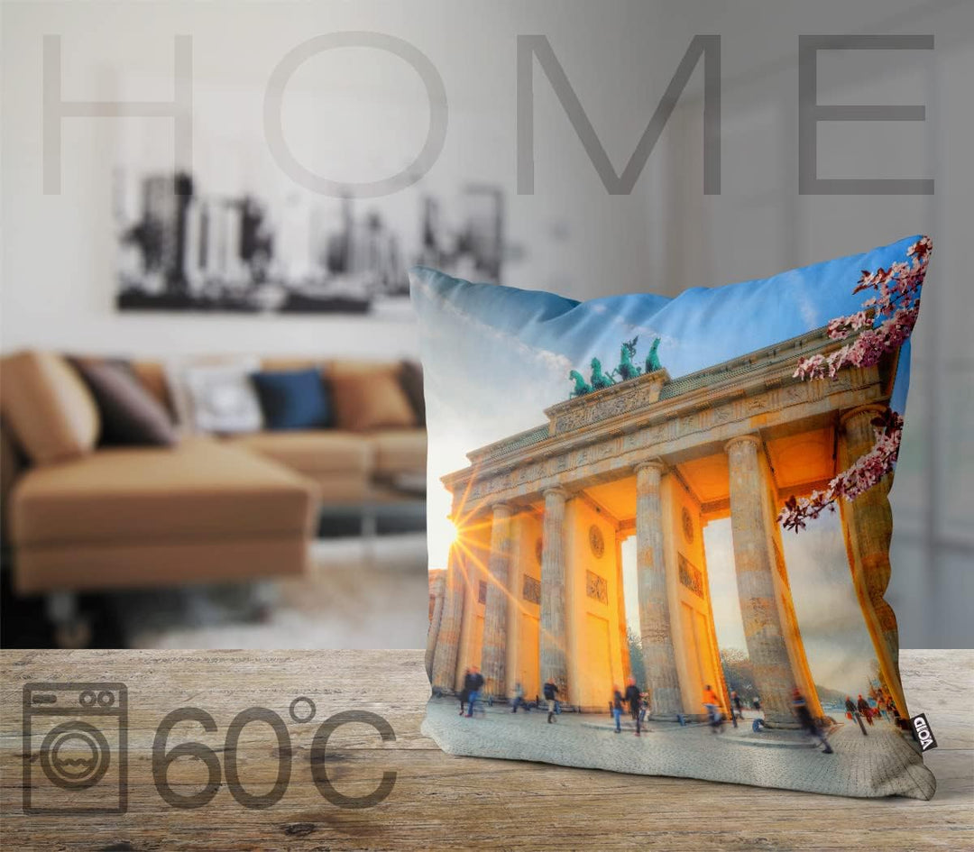 VOID Brandenburger Tor Berlin Kissenbezug Kissenhülle Sofakissen Kissen Deko Outdoor-Kissen Dekokiss