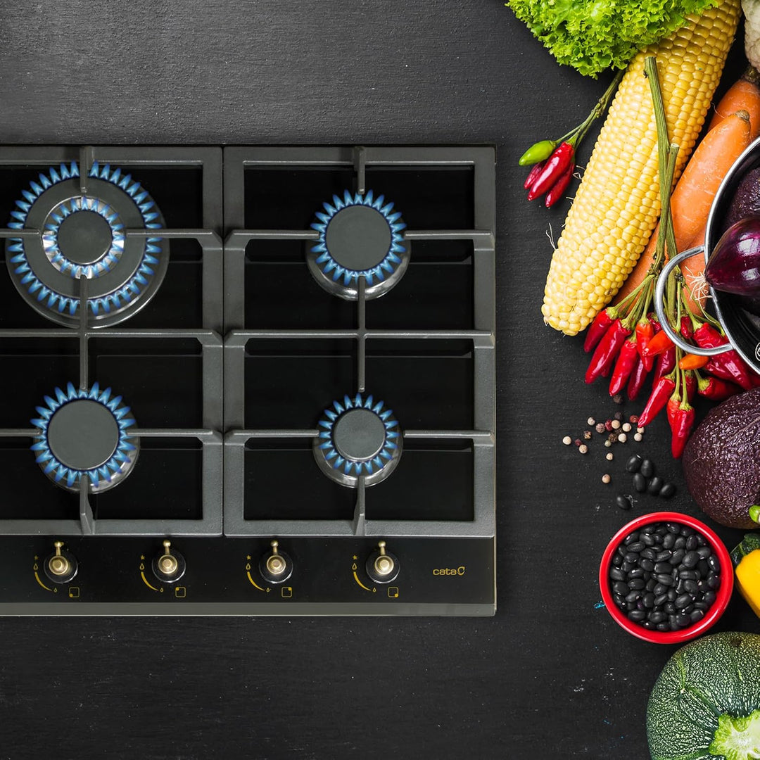 CATA ENCIMERA RCI631BK Gas 08028403 Gaskochfeld, RCI 631 schwarz
