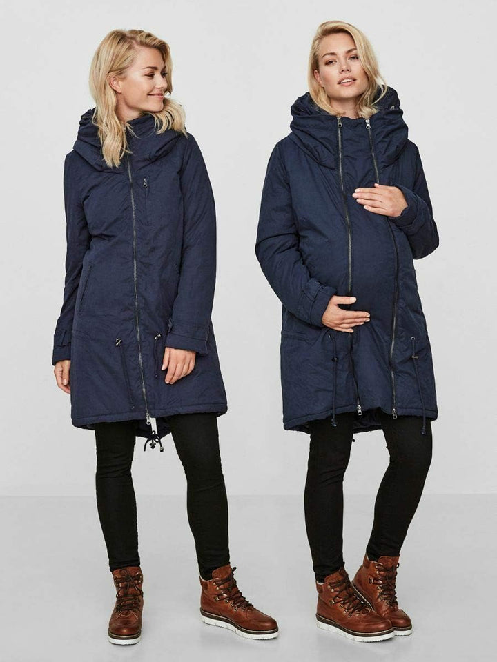 MAMALICIOUS Mama Licious Female Mantel Umstands-Jacke M Blau (Navy Blazer Navy Blazer), M Blau (Navy