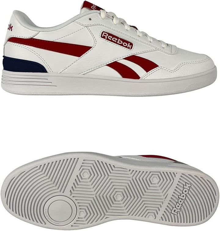 Reebok Unisex Court Advance Clip Sneaker 37.5 EU Ftwr White Flash Red Vector Navy, 37.5 EU Ftwr Whit