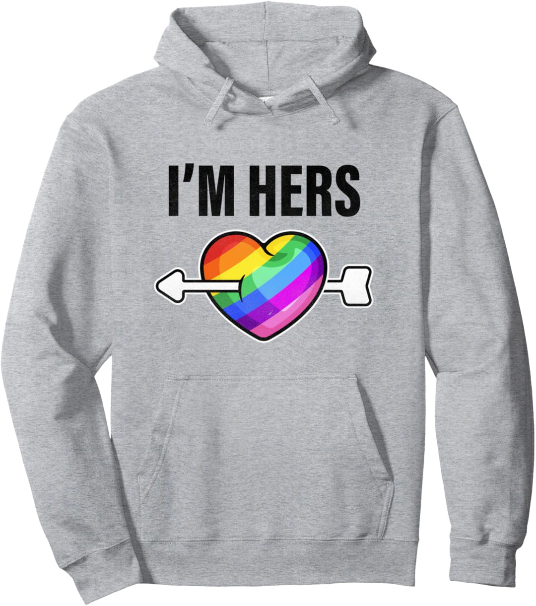 Lesbischer Partner passendes Outfit She's Mine, Teil 2 Pullover Hoodie