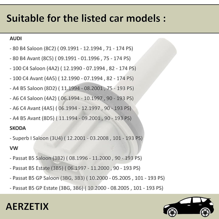 AERZETIX - C43342 - Thermokontakt, Lüfter - polzahl: 2 pins - kompatibel mit Audi, Skoda, Vw 4A0 820