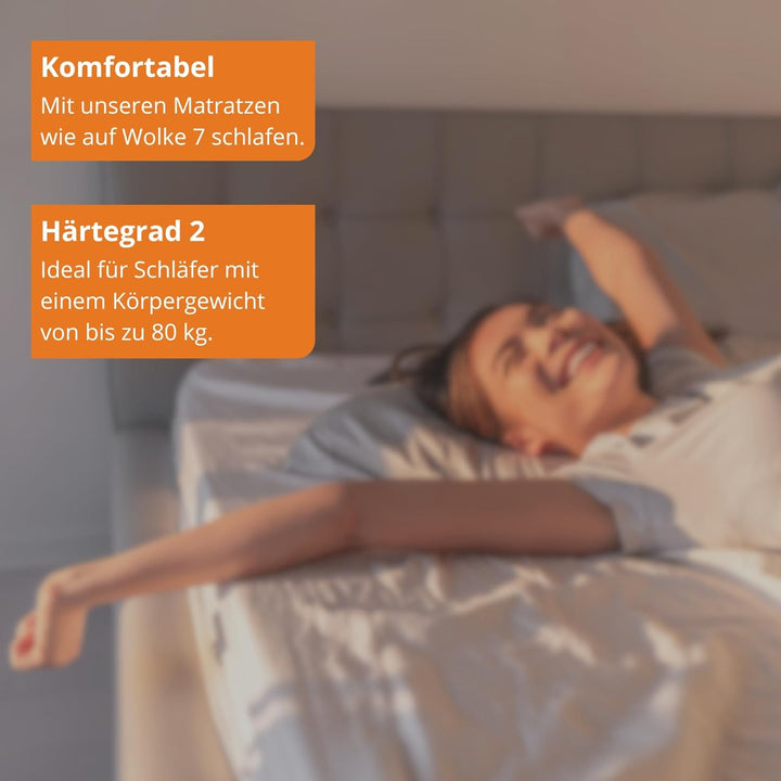 sleepling Matratze Rollmatratze Gästematratze Basic 30, Komfortschaummatratze, Made in EU, Bezug was