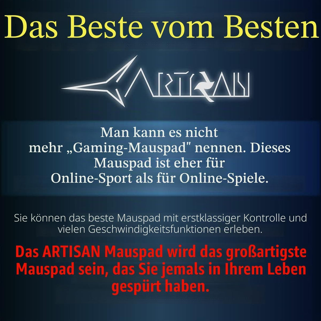 Artisan Ninja FX Hien XSOFT XL Rot Professionelles Gaming Mauspad für Esport - Balance-Speed Mousepa