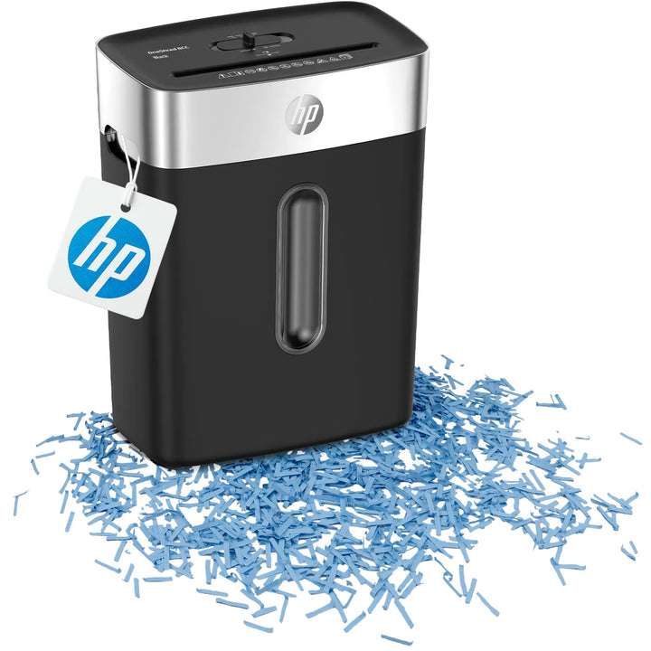 HP OneShred 8CC Black, Aktenvernichter, Sicherheitsstufe P-4, Cross Cut, 8 Blatt, 2826, schwarz/Silb