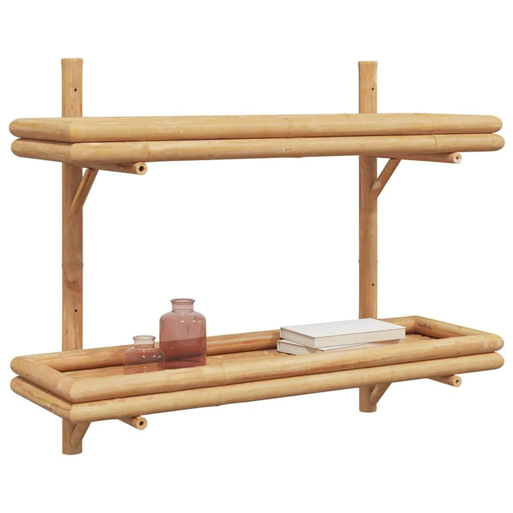 vidaXL Wandregal Wandhalterung Braun 75 x 26 x 60 cm Bambus | Spart Platz auf dem Boden und sorgt fü