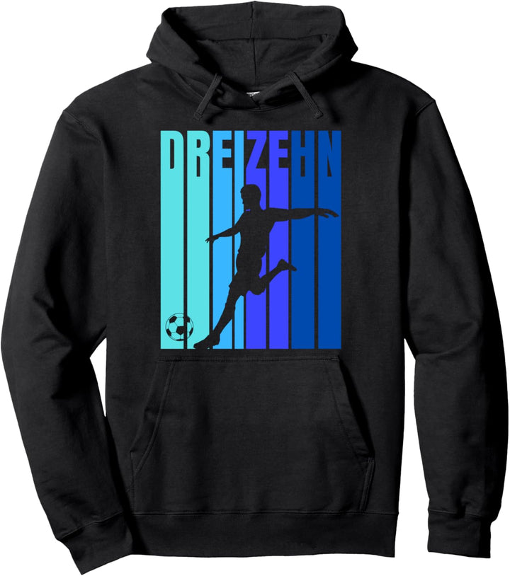13. Geburtstag Jungs Fussball - Dreizehnter Geburtstag Pullover Hoodie