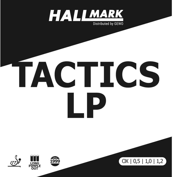 Hallmark Belag Tactics LP Schwarz OX, Schwarz OX