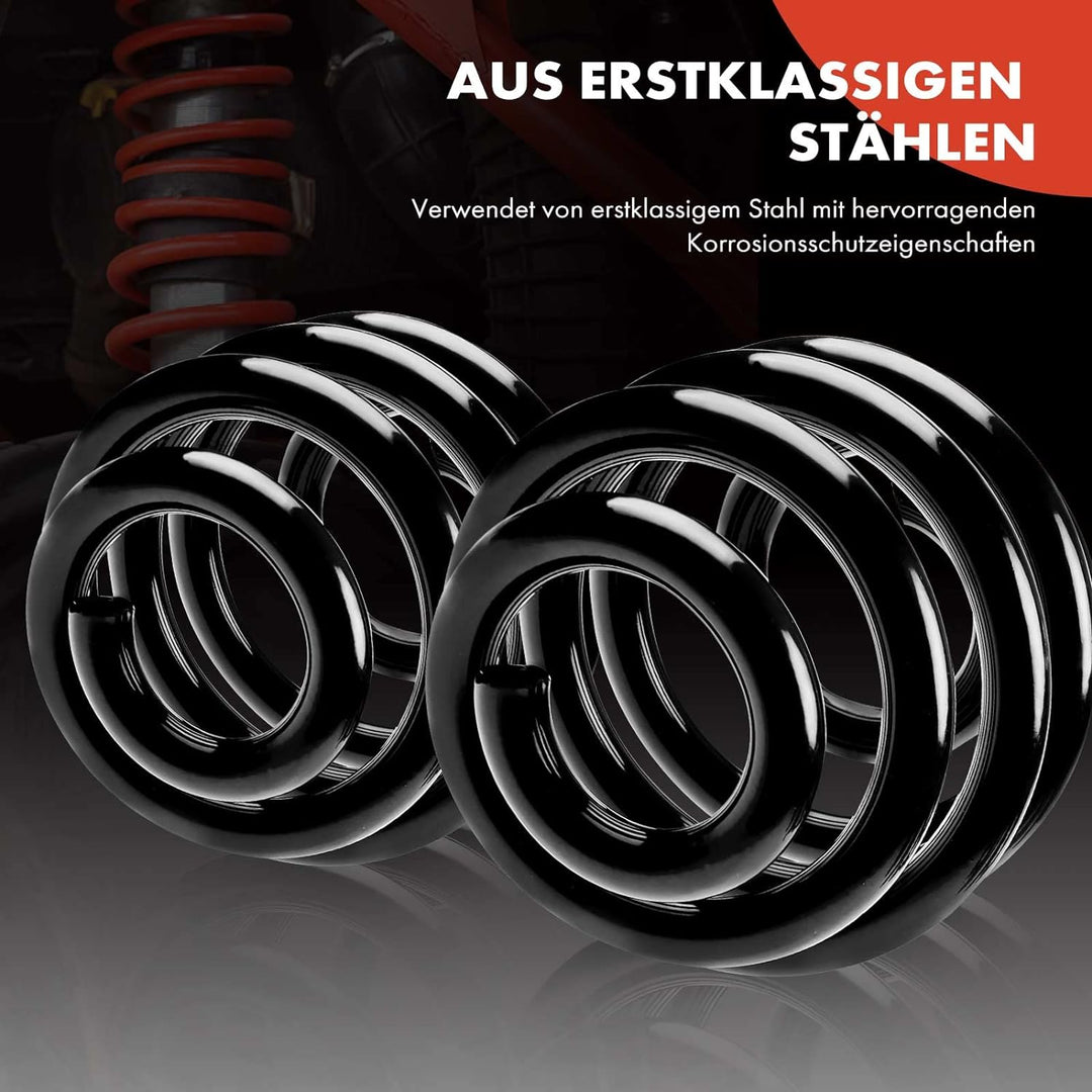 2x Federn Fahrwerksfeder Hinterachse für A6 4B C5 1997-2005 P.a.s.s.a.t 3B2 3B3 1996-2005 P.a.s.s.a.