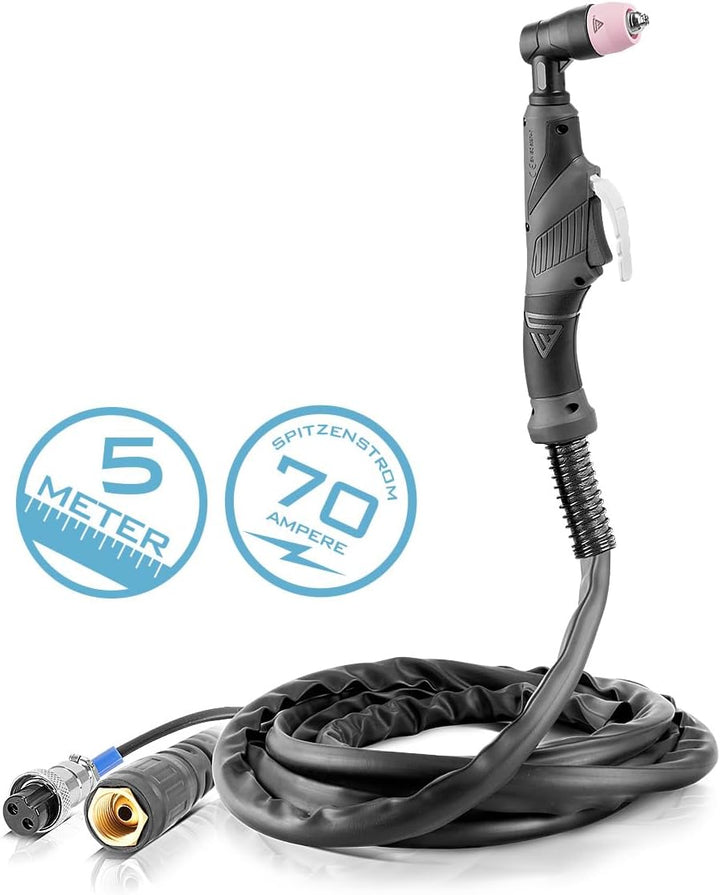 STAHLWERK Plasmabrenner AG-60 / SG-55 mit 5 Meter Schlauchpaket Plasmaschneider bis 70A Schweissgerä