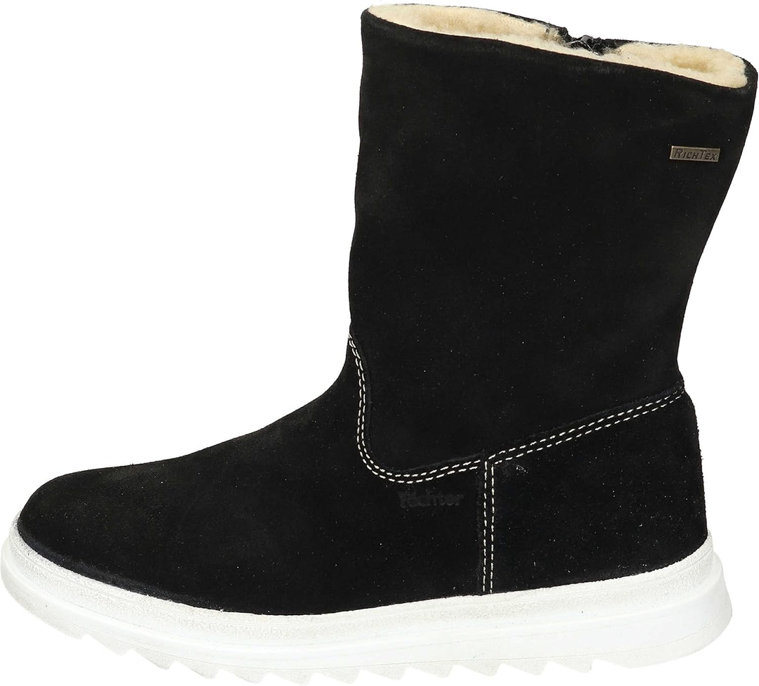 Richter Mädchen Anna Halblange Stiefel 34 EU Schwarz, 34 EU Schwarz