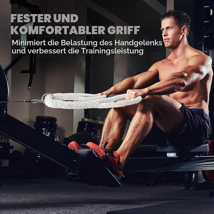 DASKING Tricep Seil, Weiches Trizepsseil Gym Attachment für Latziehen, Bizeps-Curls - Ergonomisches