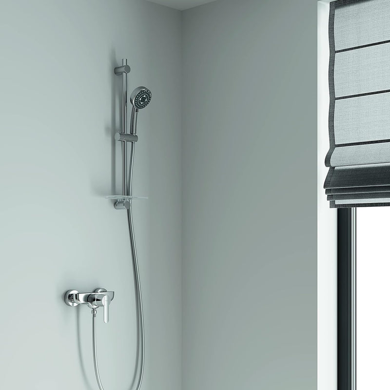 GROHE Vitalio Comfort 100 - Handbrause (wassersparend, mit 3 Strahlarten, Antikalk System), chrom, 2