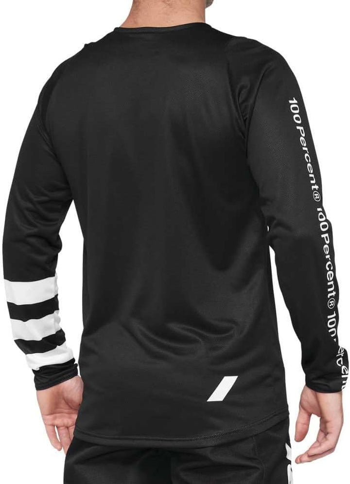 100% Kids MTB-Jersey R-Core Youth SP21 Schwarz/Weiss, S-L