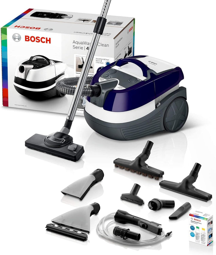 Bosch BWD41740 Waschsauger, 2.5 L, Aqua Wash&Clean, 5 Liter Wassertank, 6 Meter Kabel, 1700 W