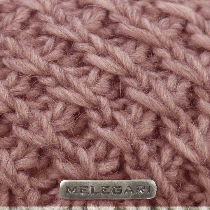 Melegari Strickmütze | Pragelierte Baskenmütze | Mütze aus Wolle und Alpaka | Made in Italy | Herren