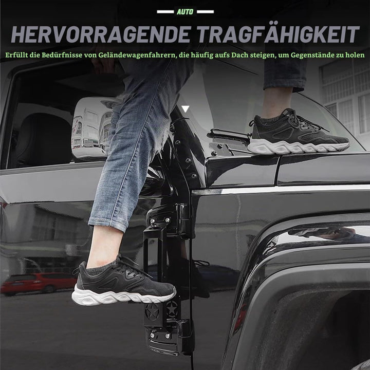 Dachgepäckträger Step Jeep Wrangler Universal Car Upper Roof Doorstep Step Leiter Zubehör Schwarz Pa
