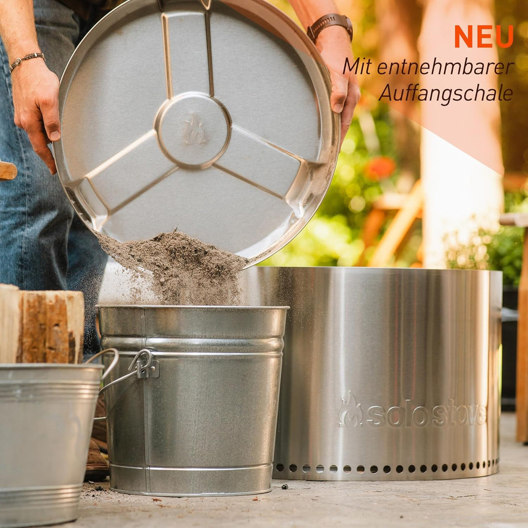 Solo Stove Feuerschale Bonfire 2.0 mit Standfuss | Feuerstelle für Raucharme Holzverbrennung, Heraus