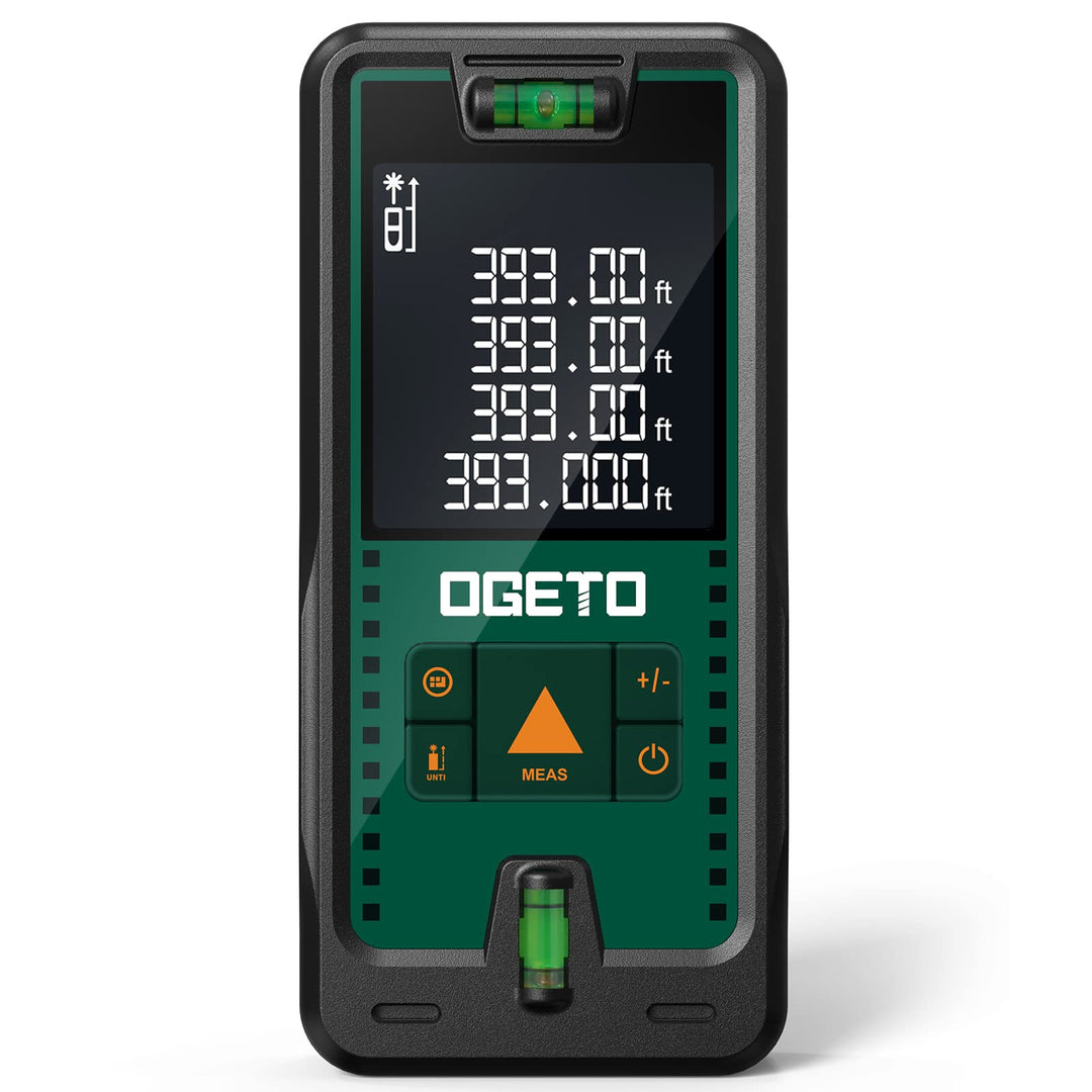 Laser Entfernungsmesser, OGETO Laser Entfernungsmesser mit LCD Hintergrundbeleuchtung, 99 Datensätze