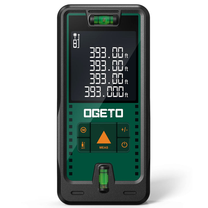 Laser Entfernungsmesser, OGETO Laser Entfernungsmesser mit LCD Hintergrundbeleuchtung, 99 Datensätze