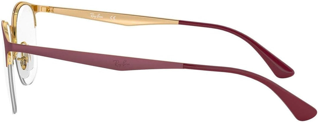 Ray-Ban Damen 0rx 6422 3007 49 Brillengestelle, Gold (Pink Gold On Top Matte Bordeaux)