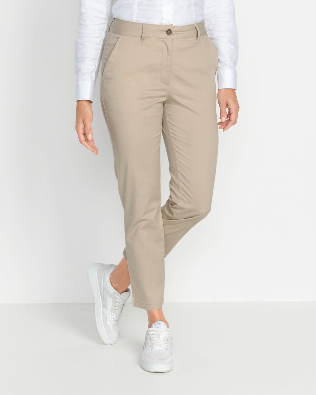 GANT Damen Slim Chinos Klassische Hose 34 Dry Sand, 34 Dry Sand