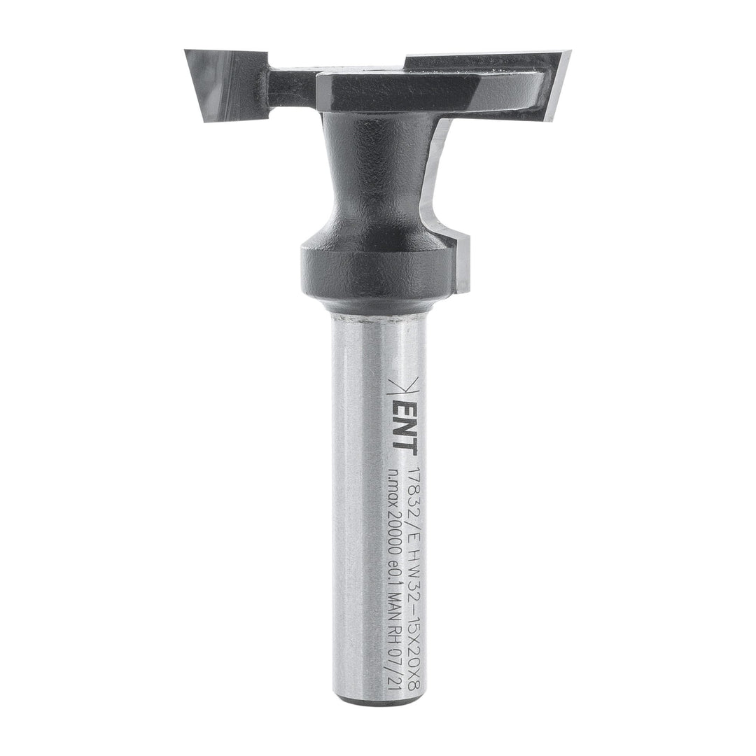 ENT 17832 T-Nutfräser für Regalsysteme HW, Schaft (S) 8 mm, Durchmesser (D1) 32 mm, Nutzlänge (NL2)