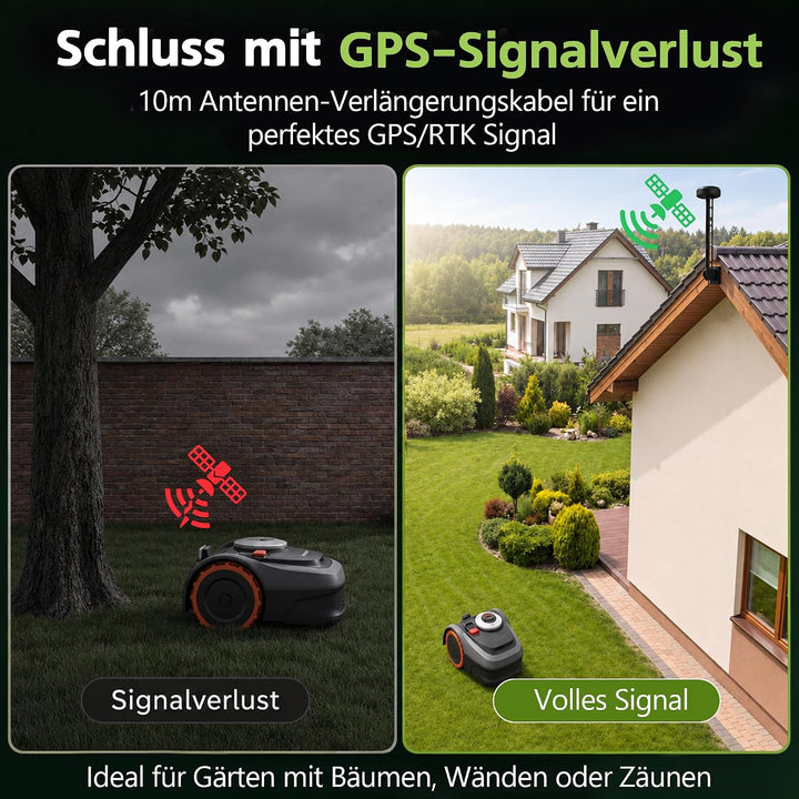 Enhon 10m Antennen-Verlängerungskabel kompatibel mit Segway Navimow