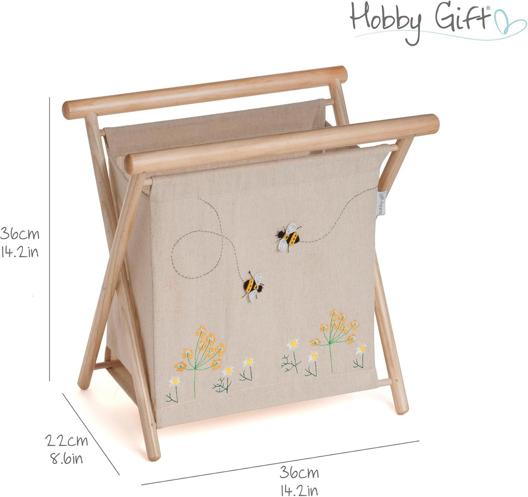Hobby Gift stricken nähen Applikation Leinen Biene, Applikation Leinen Biene