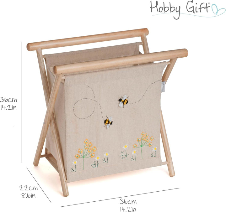 Hobby Gift stricken nähen Applikation Leinen Biene, Applikation Leinen Biene