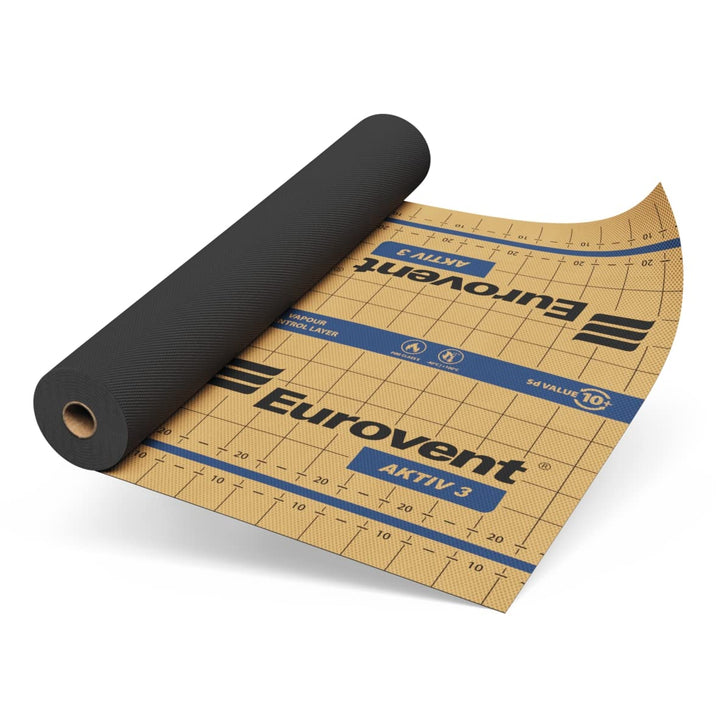75qm Eurovent® AKTIV3 eine dreilagige active Dampfbremse KLIMAMEMBRAN 140g/m² (ohne Selbstklebebände