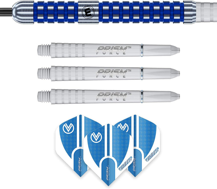 WINMAU Vincent Van Der Voort 25g Profi Wolfram Steeltip Dartpfeile Set mit Flights und Schäfte