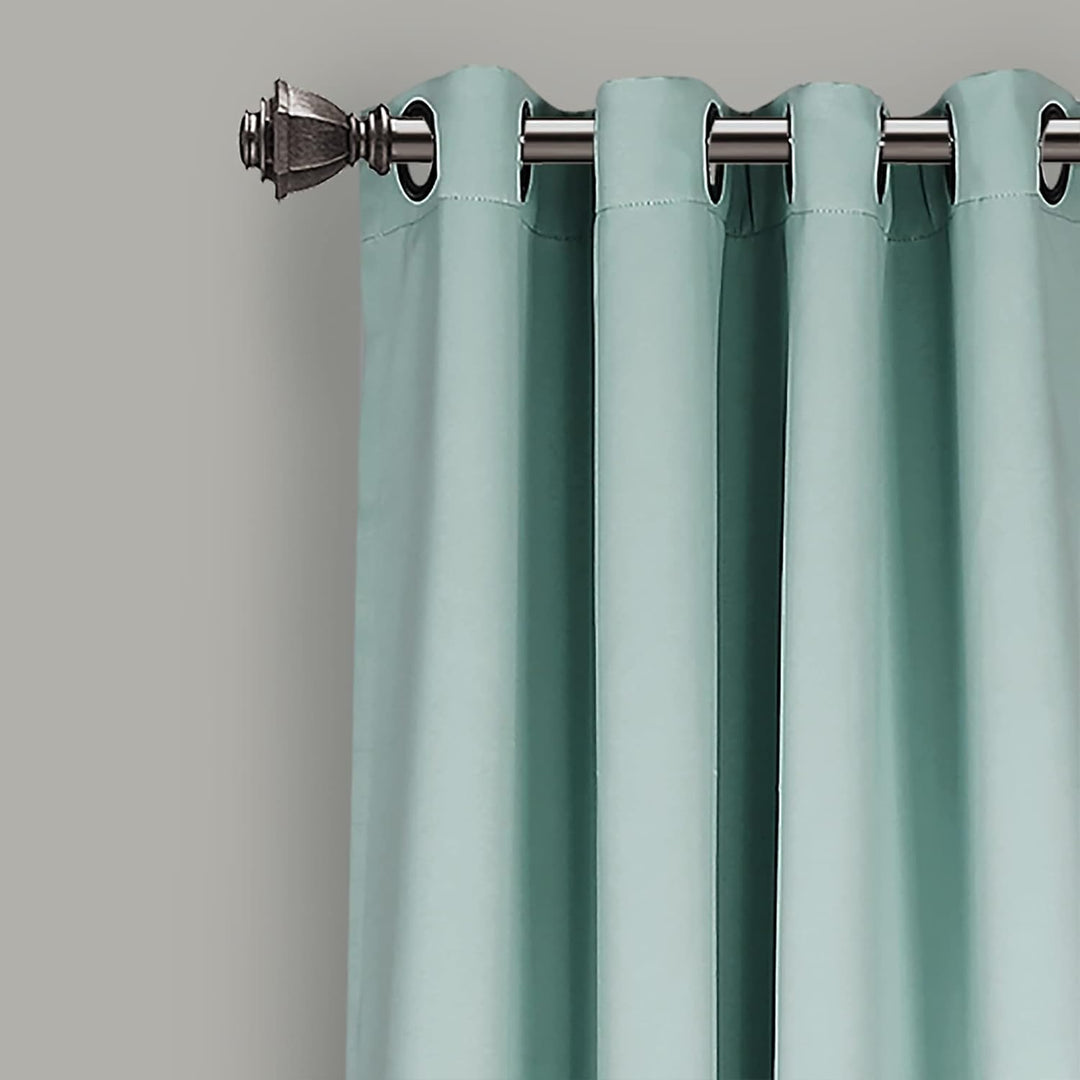 Lush Decor Verdunkelungsvorhänge mit Ösen, isoliert, 132 x 274 cm, Blau 52"W x 108"L Blau, 52"W x 10