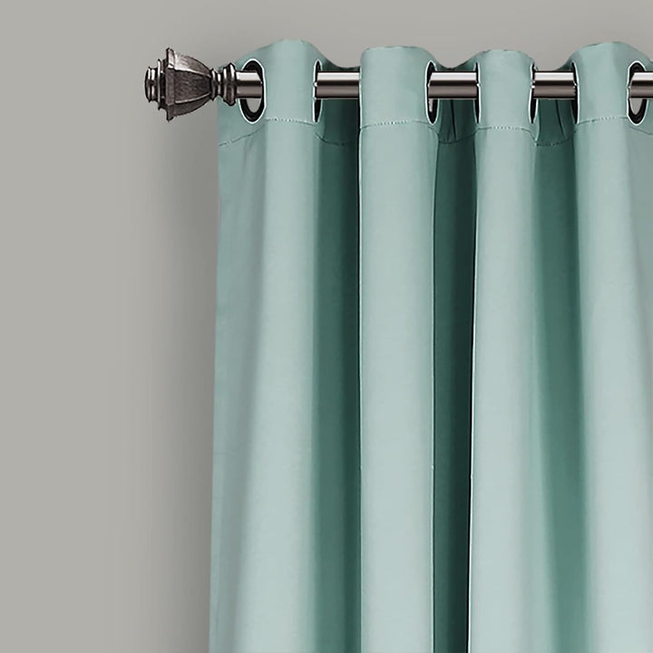 Lush Decor Verdunkelungsvorhänge mit Ösen, isoliert, 132 x 274 cm, Blau 52"W x 108"L Blau, 52"W x 10