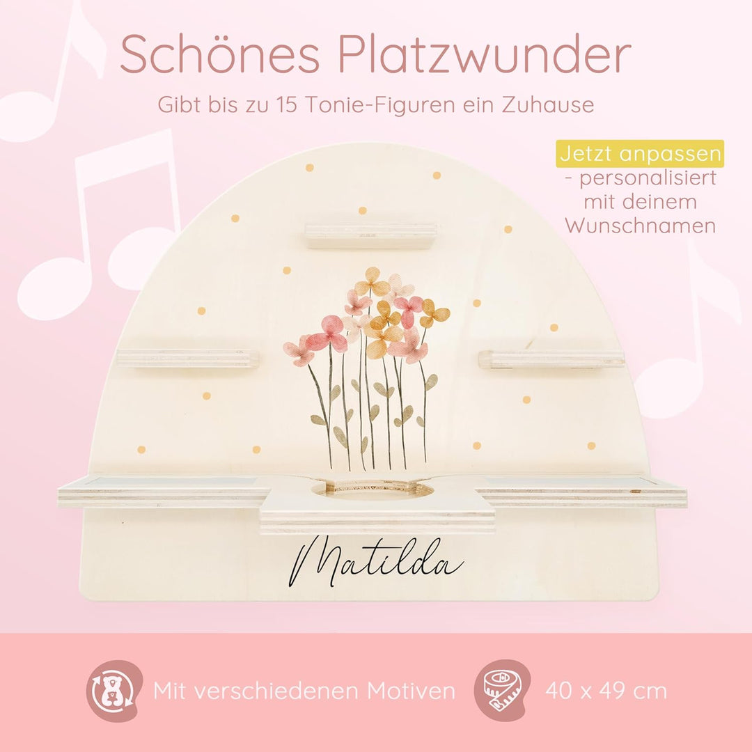 Bärenfreunde personalisiertes Tonie Regal für Kinderzimmer - Magnetisches Toniebox Regal für Toniebo