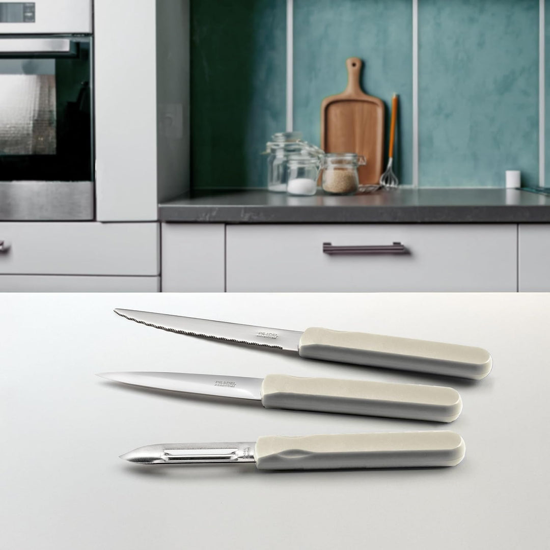 Cuisinox - Eclipse – Koch- und Besteck-Set – Pfannen 24/28 cm aus Edelstahl, Schäler und Gemüsemesse