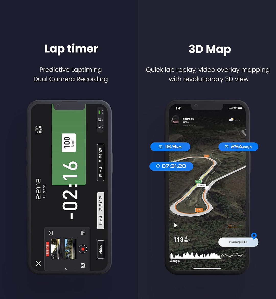 Neues dragy GPS-basiertes Leistungsmessgerät, bis zu 25 Hz GPS-Rundentimer, verbessertes UBLOX-Hochl
