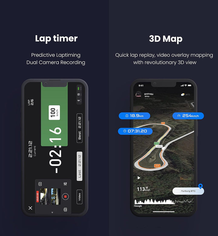 Neues dragy GPS-basiertes Leistungsmessgerät, bis zu 25 Hz GPS-Rundentimer, verbessertes UBLOX-Hochl