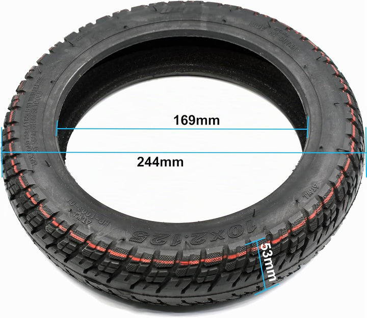 myBESTscooter – 10 Zoll schlauchloses, selbstreparierendes Offroad-Aussenreifenrad für Segway Ninebo